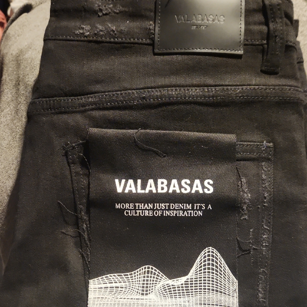 Valabasas Black Men's Denim Jeans